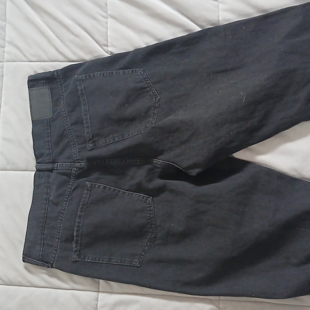 Aeropostale 90's Baggy Distressed Black  Jeans Size 10 Reg 1oo% Cotton - Picture 7 of 7